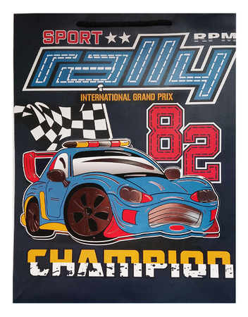 TORBA PREZENTOWA WYŚCIGI 31 X 40 X 12 CM