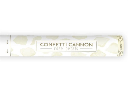 TUBA KONFETTI PŁATKI RÓŻ KREMOWE