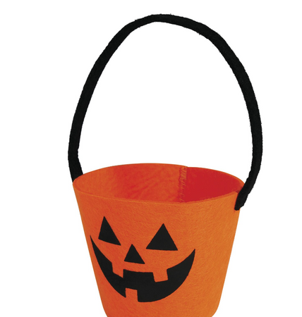 POMARAŃCZOWE FILCOWE WIADERKO 10X13CM