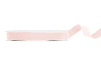 TASIEMKA WELUROWA JASNY RÓŻOWY 15MM 10M