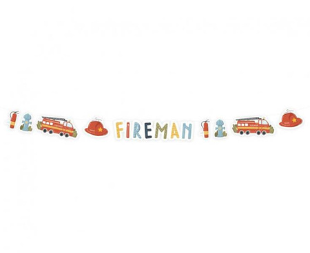 Girlanda papierowa Fireman, 300 cm