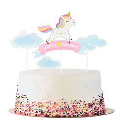 TOPPER DEKORACJA TORTU JEDNOROŻEC