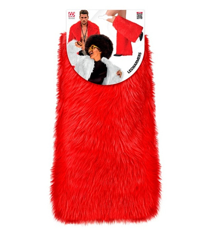 OCIEPLACZE NA NOGI CZERWONE FUTRZASTE