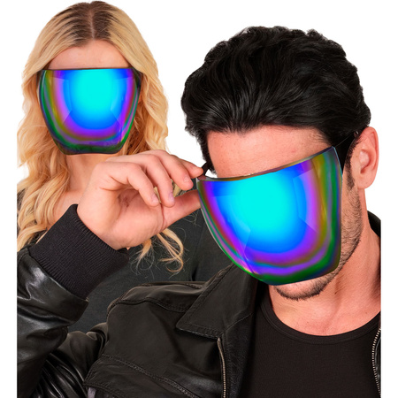 OSŁONA NA TWARZ NIEBIESKO-FIOLETOWA 