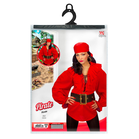 KOSZULA PIRATKI CZERWONA