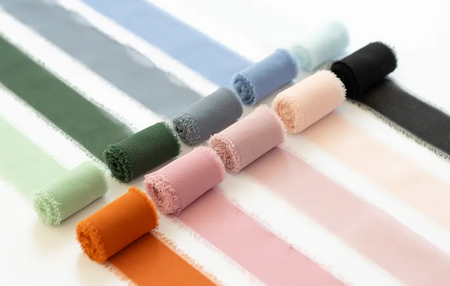 WSTĄŻKA SZYFONOWA CIEMNY BRUDNY RÓŻ 40 MM 10 M 