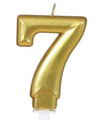 ŚWIECZKA URODZINOWA 7 ZŁOTA