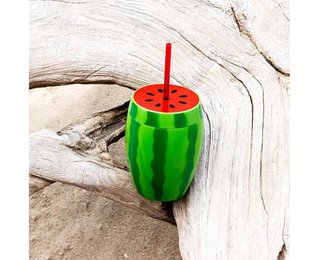 Kubek Arbuz ze słomką pojemność 900ml