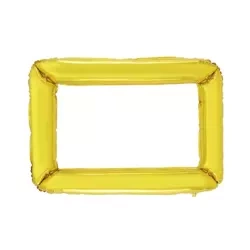 BALON FOLIOWY ZŁOTA RAMKA 72CM X 87 CM