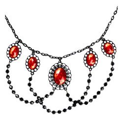 CHOKER WAMPIRA Z KLEJNOTAMI