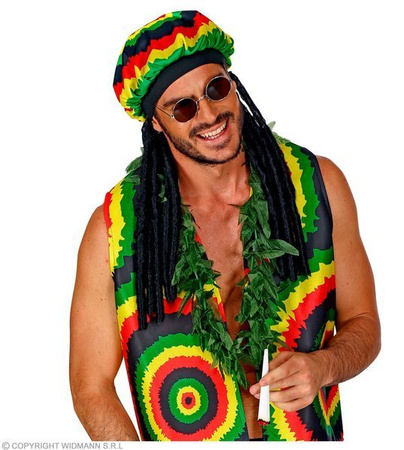 CZAPKA RASTA Z DREDAMI