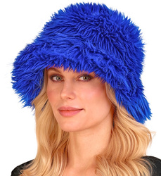 CZAPKA PLUSZOWA NIEBIESKA