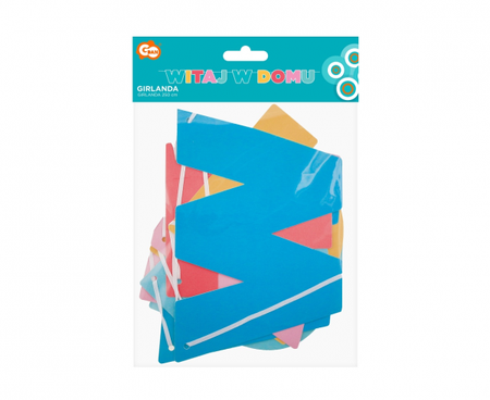 GIRLANDA PAPIEROWA WITAJ W DOMU 210 CM