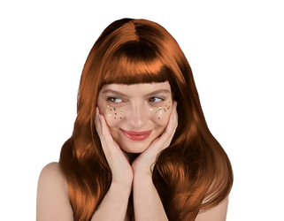 PERUKA DŁUGIE WŁOSY RUDY