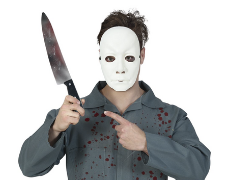 ZESTAW ZABÓJCY MASKA Z NOŻEM