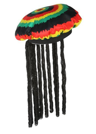 ZESTAW: CZAPKA RASTA + NASZYJNIK LIŚCIE + JOINT 