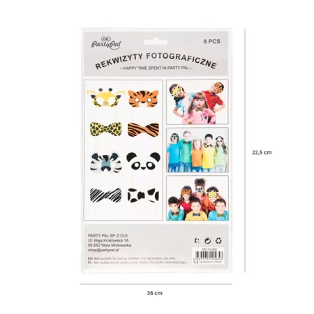 REKWIZYTY DO ZDJĘĆ ZWIERZĄTKA SAFARI 8 SZT