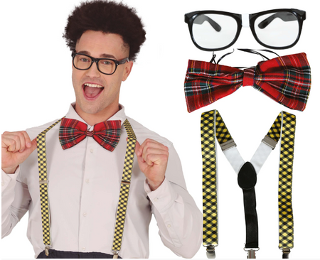 ZESTAW NERD SZELKI MUSZKA OKULARY