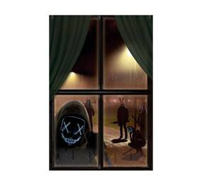 DEKORACJA NA OKNO HORROR 80X120 CM