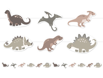 GIRLANDA DINOZAURY 5 M