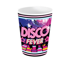 KUBECZKI PAPIEROWE DISCO FEVER 240ML 6 SZT.