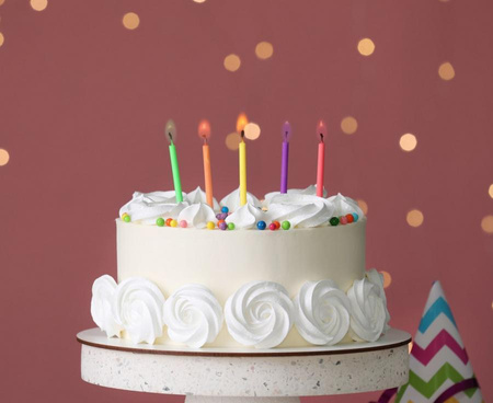 ŚWIECZKI KOLOROWE PŁOMIENIE 6 szt.