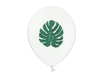 BALONY 30 cm, ALOHA - LIŚCIE 50 szt.