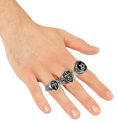 ZESTAW GOTYCKICH PIERŚCIONKÓW