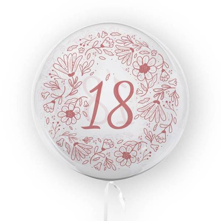 BALON 45 CM – "18-TKA KWIATY"