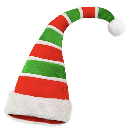 CZAPKA ELFA PLUSZOWA ŚWIĄTECZNA