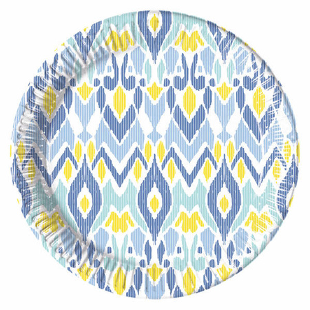 ZESTAW WZÓR ETNICZNY TALERZYKI+KUBECZKI