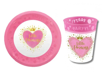 ZESTAW LITTLE PRINCESS TALERZYK+KUBEK