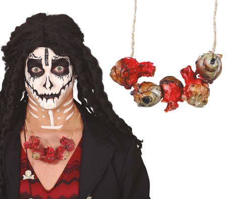 KRWAWE OCZY NASZYJNIK HALLOWEEN
