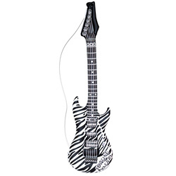 GITARA 107CM DMUCHANA ZEBRA BIAŁA