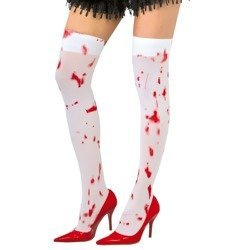 ZAKRWAWIONE BIAŁE ZAKOLANÓWKI