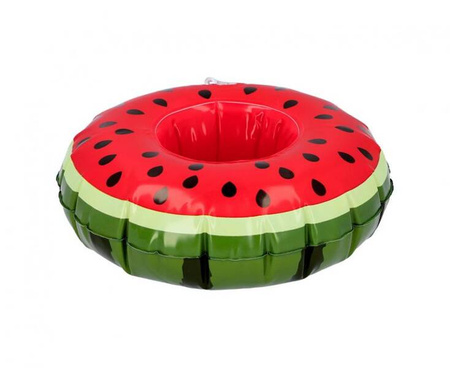 Nadmuchiwany uchwyt na kubek Arbuz 20 cm lato zabawa impreza