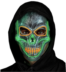 SREBRNA LEDOWA MASKA CZASZKA