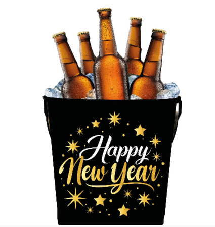 METALOWE WIADERKO DO NAPOJÓW NA SYLWESTRA