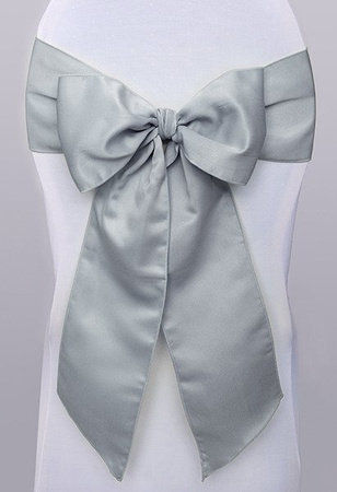 SZARFY NA KRZESŁO SREBRNY 10 szt.