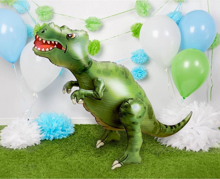 BALON FOLIOWY TYRANOZAUR 3D, 83X66X33 CM