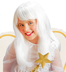 PERUKA ANIOŁ BIAŁA KIDS