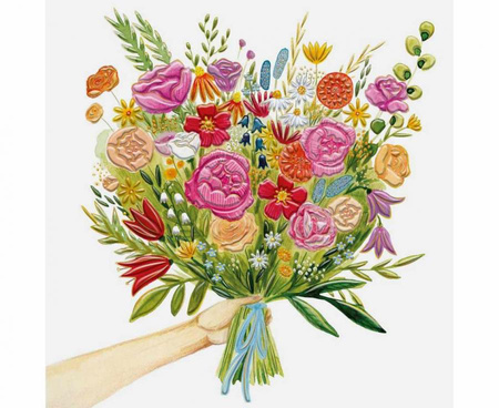 #ZK Kartka okolicznościowa Pęk Kwiatów, 1 szt.