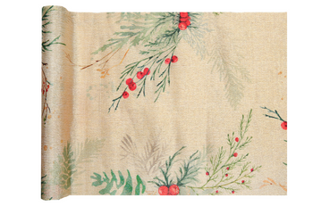 BIEŻNIK ŚWIĄTECZNY JARZĘBINA 28 X 250 CM