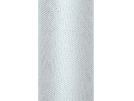 TIUL GŁADKI SZARY 15 cm x 9 m