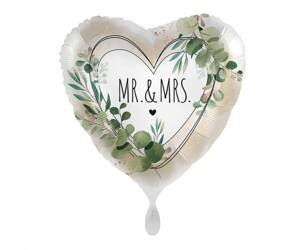 BALON FOLIOWY MR & MRS 45 CM