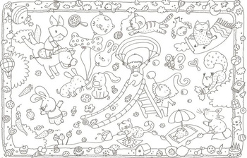 KOLOROWANKA PODŁOGOWA ZABAWA XXL