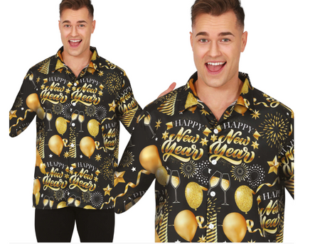 KOSZULA HAPPY NEW YEAR SYLWESTER MĘSKA