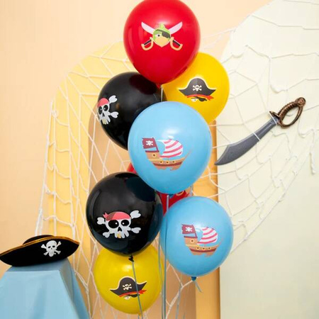 ZESTAW BALONÓW PIRACI 30 CM 8 SZT.