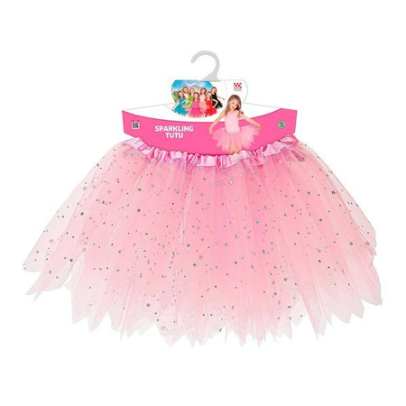 SPÓDNICZKA TUTU JASNY RÓŻ 30 CM