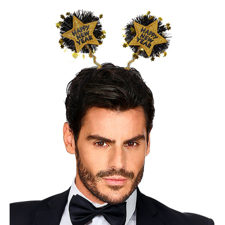 OPASKA SYLWESTROWA HAPPY NEW YEAR ZŁOTA